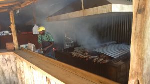 Roadside stop at Scotchies in Jamaica