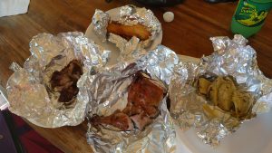 Roadside stop at Scotchies in Jamaica
